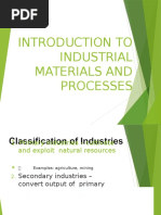 1 Introduction To Industrial Materials and Processes