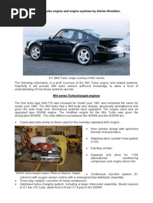 ポルシェ964ターボ Service Infomation Technik 冊子 ポルシェ964ターボ Service Infomation Technik 冊子 - メルカリ