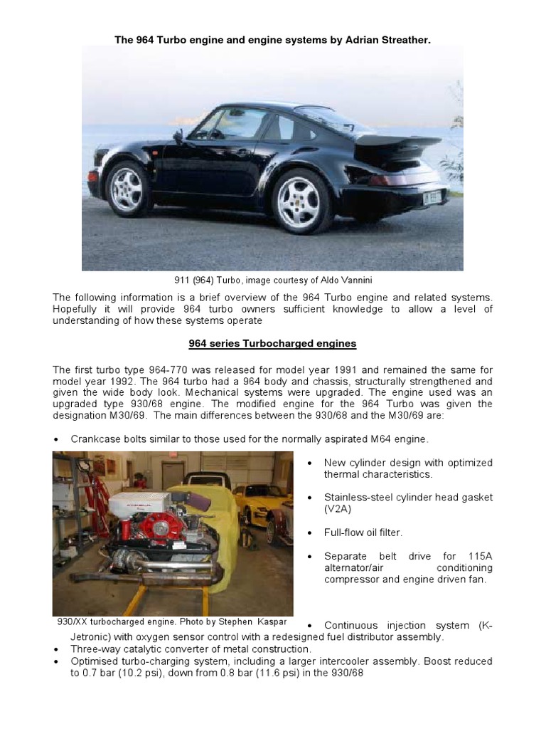 ポルシェ964ターボ Service Infomation Technik 冊子 ポルシェ964ターボ Service Infomation Technik 冊子 - メルカリ