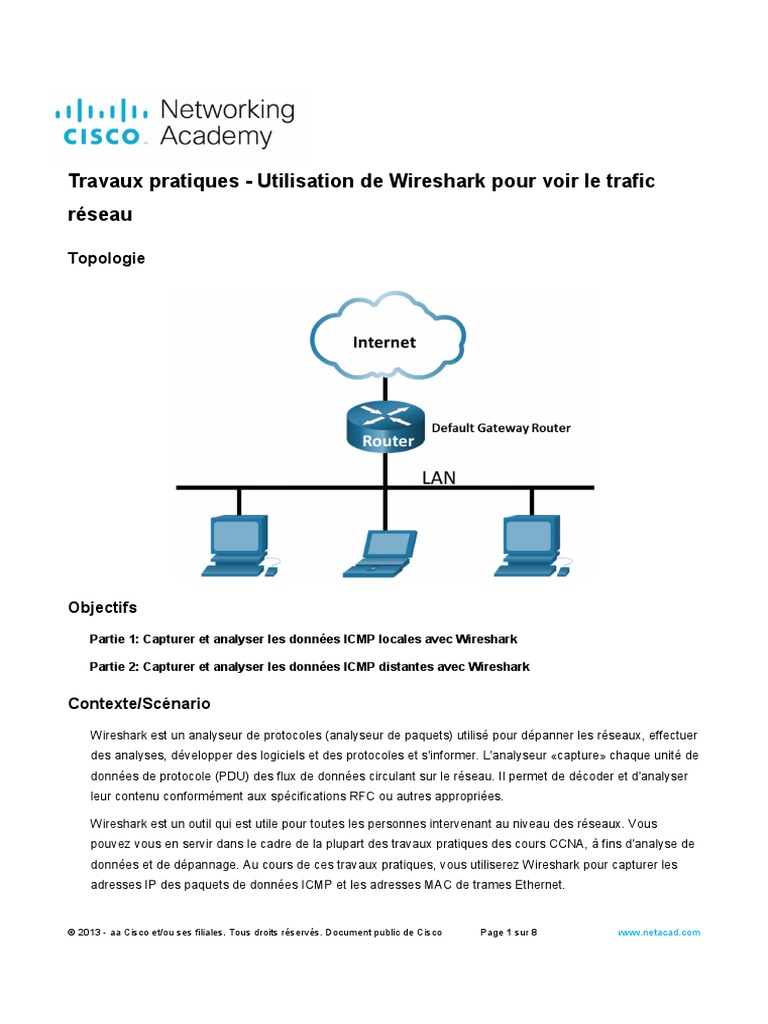 Analyser le trafic ICMP avec Wireshark | PDF | Protocoles Internet ...