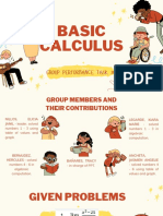 Basic Calculus: Group Performance Task #1