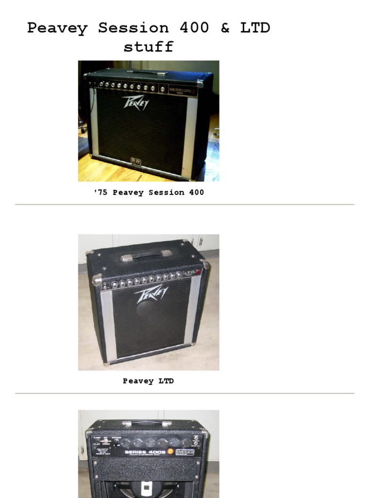 Peavey Session 400 | PDF | Capacitor | Amplifier