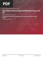 Brand Name Pharmaceutical Manufacturing in The US Industry Report (Short)