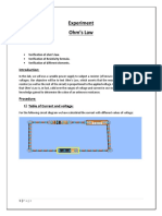 Experiment Ohm's Law: Objective