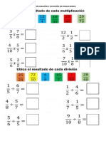 Multiplicación y División de Fracciones