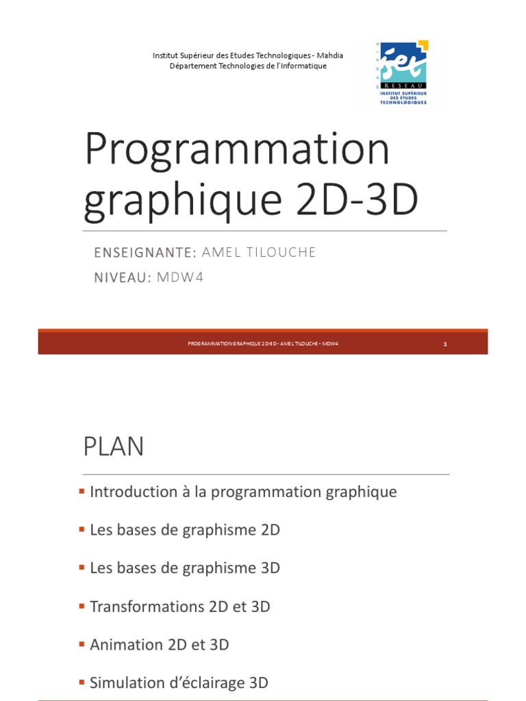 Programmation Graphique 2D/3D | PDF | Shader | WebGL