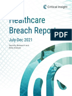 Healthcare Breach Report: July-Dec 2021