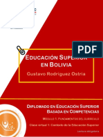 Lectura 3. Rodríguez, Gustavo. Educación Superior en Bolivia