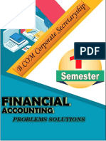 PROBLEMS SOLUTIONS FOR ACCOUNTS