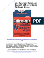 Reflexologia Salud Con Masajes en Los Pies Spanish Edition by Lucia Roldan de Ortega - 5 Star Review