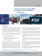 Tungsten: From Deposit To Concentrate: The Basics of Tungsten Mining Part 1: Project Generation and Project Development