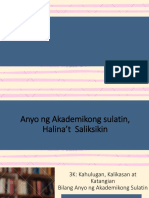 Anyo NG Akademikong Sulatin, Halina't Saliksikin