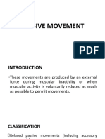 Passive Movements