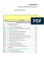 Calendario de Avance de Obra - Adicional N°01