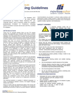 Module Cleaning Guidelines: Navitas Solar PV Modules