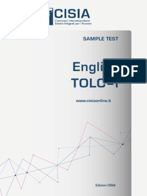 Esempio Di Prova English TOlC-I, PDF, Fat