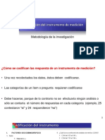 Codificación Del Instrumento de Medición