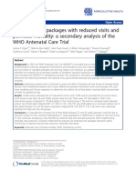 Paquetes de atención prenatal con visitas reducidas y mortalidad perinatal_un análisis secundario del Ensayo de atención prenatal de la OMS