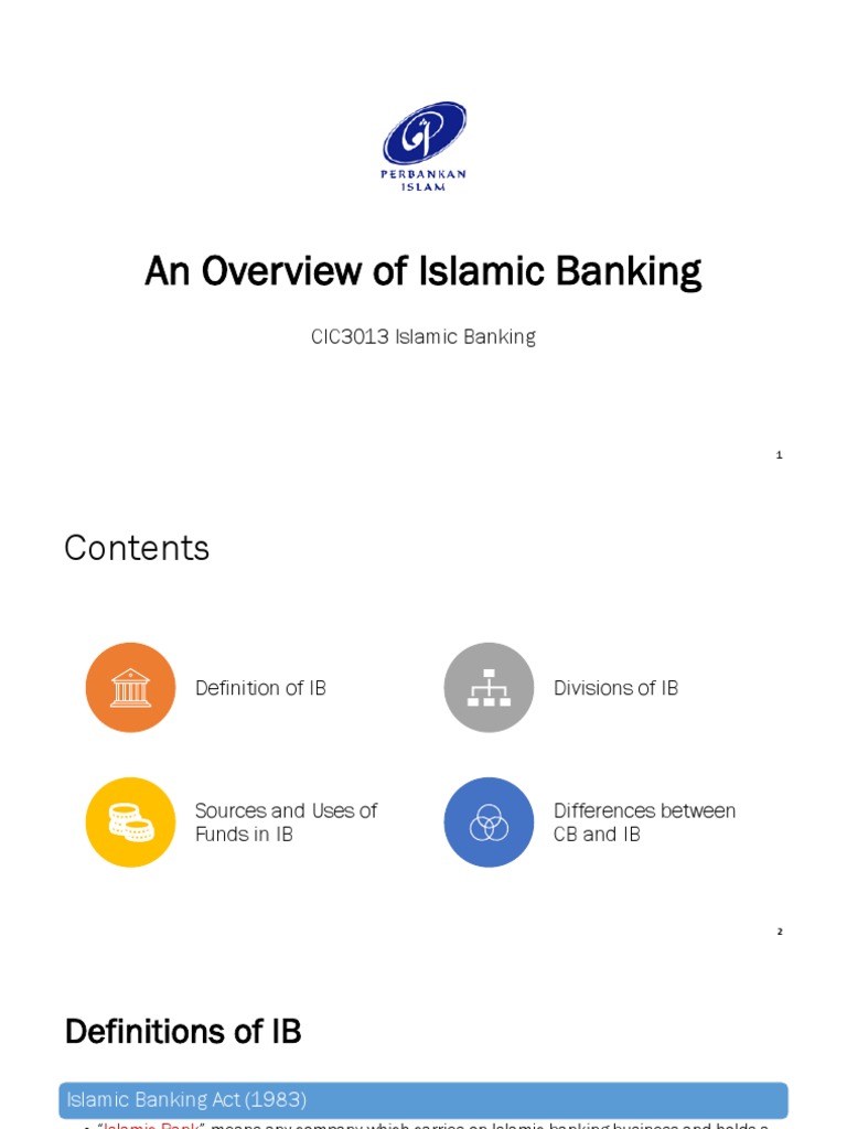 An Overview of Islamic BankingMerged PDF Islamic Banking And