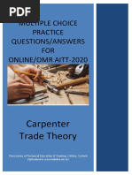 Carpenter Trade Test Questions PDF | PDF