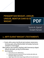 Pengertian Wasiat, Unsur-Unsur, Bentuk Dan Isi Surat Wasiat