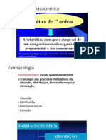 Regras da farmacocinética e processos de absorção, distribuição e eliminação