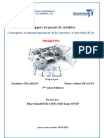 Rapport de Projet de Synthèse: Conception Et Dimensionnement de La Structure D'une Villa (R+1)
