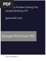 Sample Mckinsey PST Test