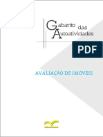 Avaliação de imóveis: gabarito de autoatividades