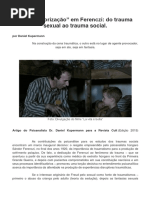 A desautorização em Ferenczi Texto Trauma