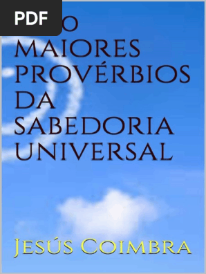 1000 maiores provérbios da sabedoria universal jesús coimbra