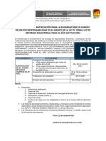 Cronograma de Ratificación de Encargo de Funciones de Dirección 2022 1