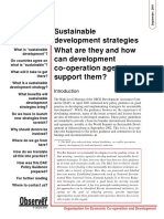 Sustainable development strategies What are they and how can development co-operation agencies support them
