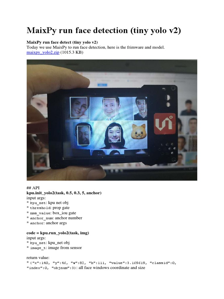 MaixPy Run Face Detection | PDF | Computers