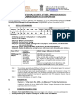 Recruitment of Social Security Officer / Manager Grade-Ii / Superintendent in Esi Corporation