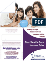 Star Health Gain: Insurance Policy