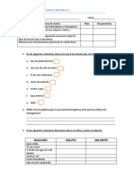 Cs Naturales Evaluación Mezclas