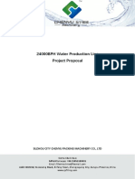 24000BPH Water Production Line Project Proposal: Suzhou City Chenyu Packing Machinery Co., LTD