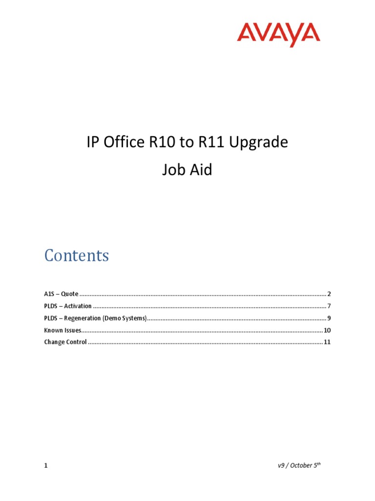 Upgrading Ipo r10 To r11 - v9 | PDF | Session Initiation Protocol | License