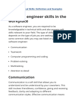 Software Engineer Skills - Definition and Examples