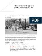Boston Marathon Trivia, or Things You (Probably) Didn't Know About The Big Race