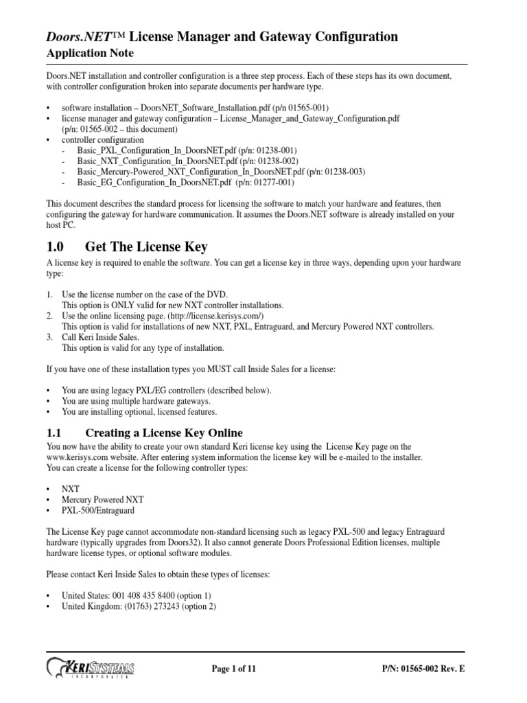 1.0 Get The License Key: Application Note | PDF | License | Application ...