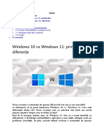 Comparatie W10 Cu W11