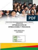 Guía Didáctica Optimización de Operaciones y Procesos 2021 B