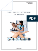 Unit 3. The Physiotherapy Profession 2020-2021