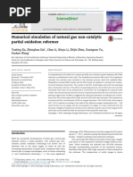 Numerical Simulation of Natural Gas Non-Catalytic Partial Oxidation Reformer