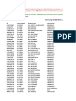 Samsung Mobile Firmware List (01.01.2010 - 01.10.2010)