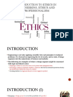 Introduction To Ethics in Engineering, Ethics and Professionalism