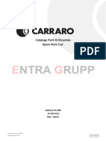 Catalogo Parti Di Ricambio: Spare Parts List