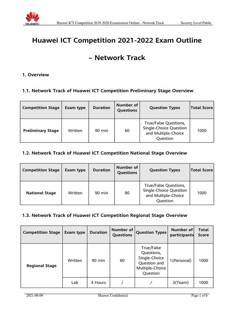 Huawei ICT Competition Network Track Guide | PDF | Computer Network ...